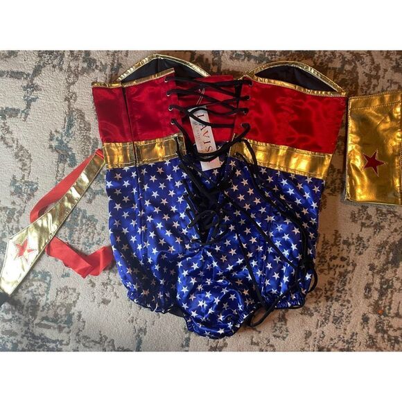 Daisy Corsets Womens XL Lavish 3 Pc Sexy Superhero Costume Corset - Picture 8 of 10